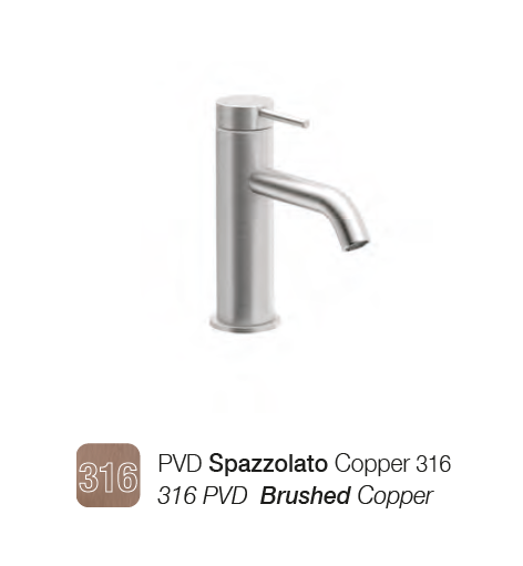 Смеситель для раковины, Almar, на раковину/столешницу, цвет-Copper Brushed PVD 316 (Товар заказной, возврату не подлежит)