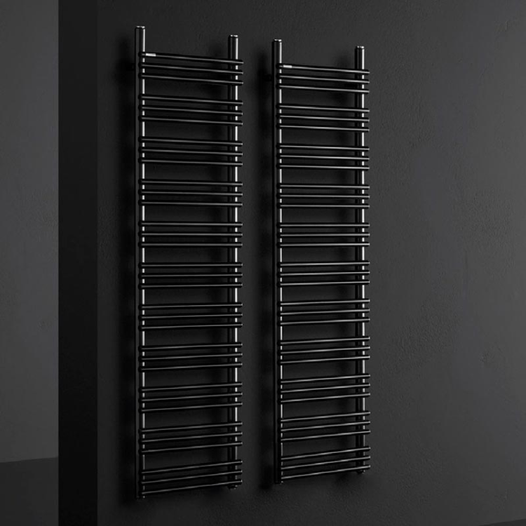 Полотенцесушитель электрический Antrax IT Rabbit E 22 435x1052 мм со штекером Schuko черный матовый CRBT22043105BNEOP