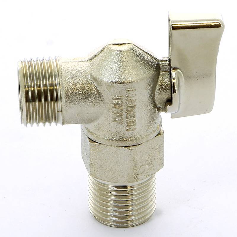 Кран шаровой для подключения бачков ITAP 1/2 никелированный 391