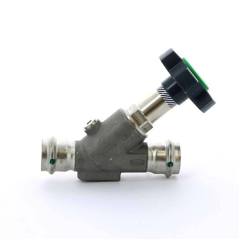 Вентиль Viega Easytop Sanpress Inox пресс-соединение с дренажом 22 мм 468415