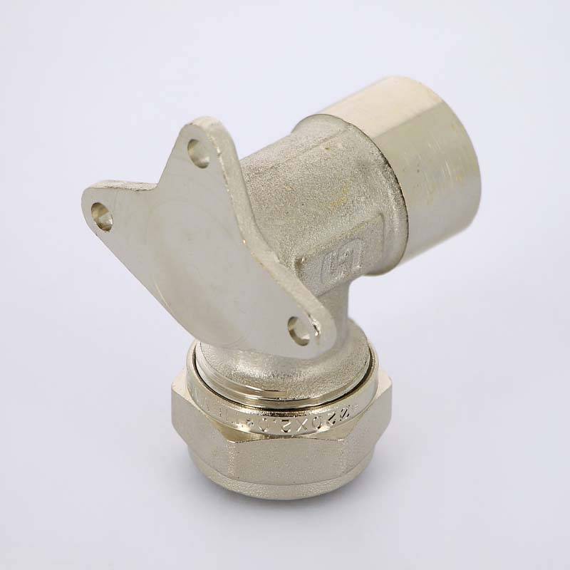 Водорозетка обжимная Uni-Fitt 20x3/4 никелированная 670N7300