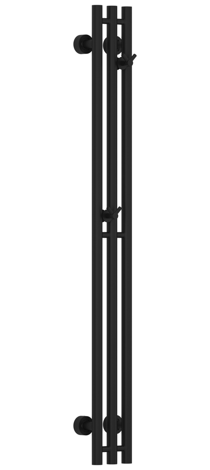 Полотенцесушитель водяной Сунержа Терция Pro 150x1200 мм чёрный матовый 31-0444-1210
