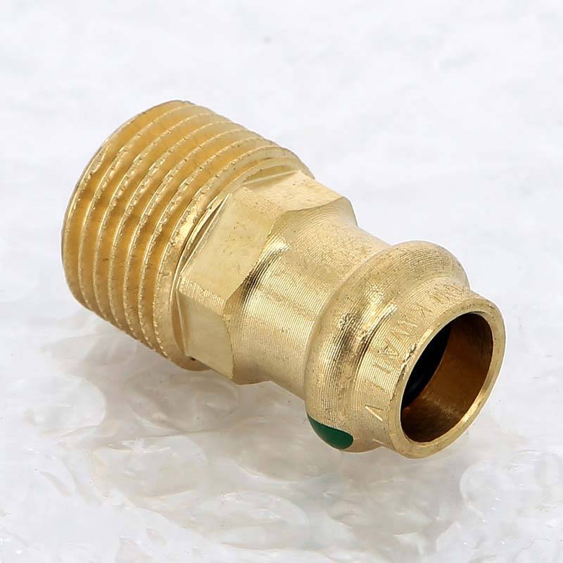 Муфта пресс с наружной резьбой Viega Sanpress 12 мм х 1/2 бронза 290764