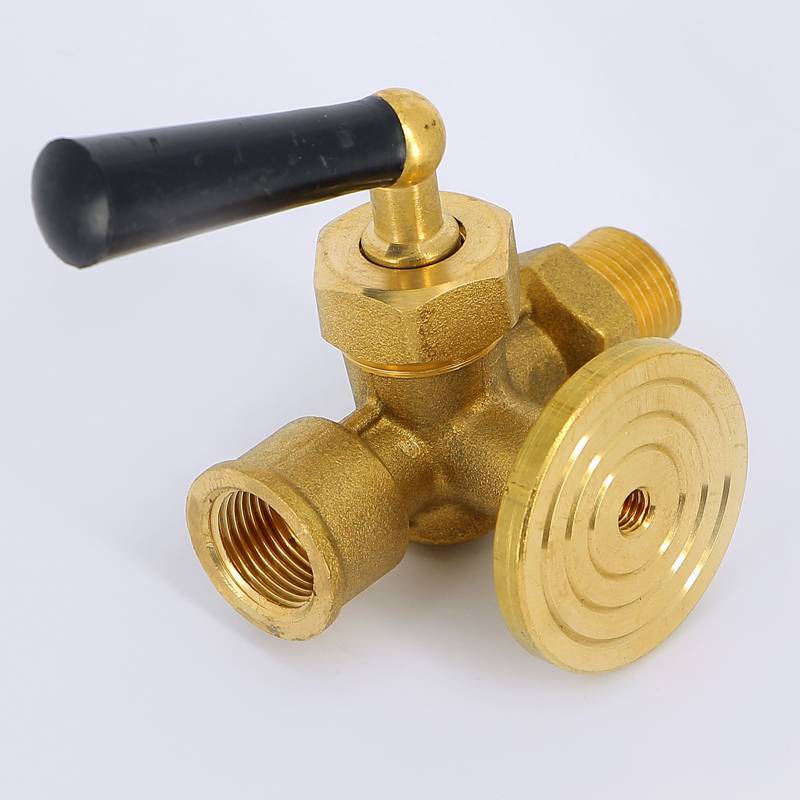 Кран трехходовой Emmeti 3/8 для манометра с фланцем 00508038