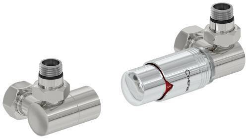Набор автоматических терморегуляторов Сунержа 3D G 1/2 НР x G 3/4 НГ правый сталь без покрытия 0014220000