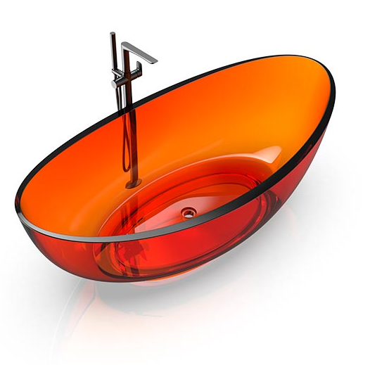 Ванна отдельностоящая Knief Oval Shape 1800х930х560 мм Orange Crystal 70001060