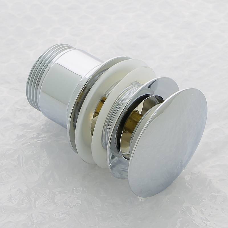 Выпуск AlcaPlast 1 1/4 Click-Clack с переливом большая пробка хром A390