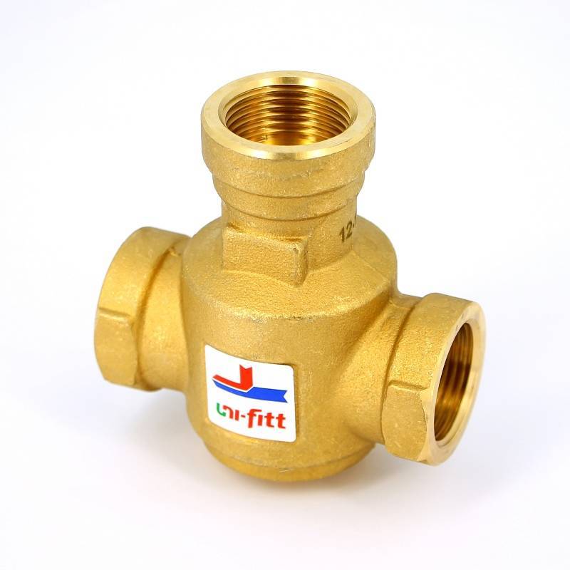 Клапан термостатический смесительный Uni-Fitt 1 Kvs 9 боковое смешение 358G6094