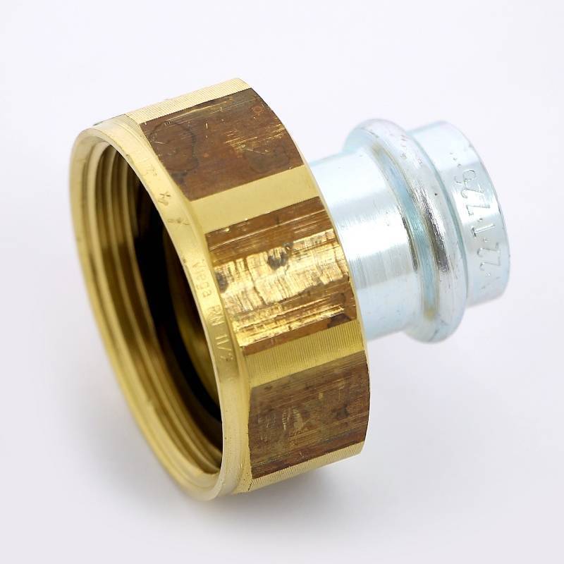 Муфта пресс Viega Prestabo с накидной гайкой 22х1 1/2 оцинкованная сталь 601089