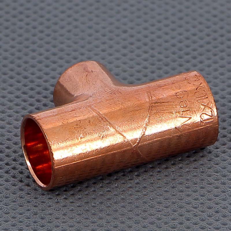 Тройник медный под пайку Viega 12х10х12 мм 109745