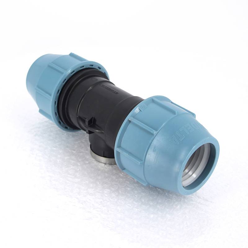 Тройник компрессионный Unidelta для труб ПНД 63х1 1/2 ВР 1007064006