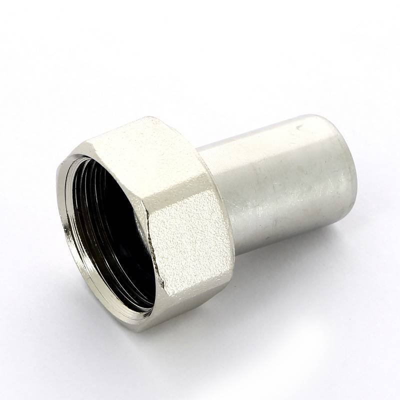 Муфта пресс Viega Sanpress Inox с накидной гайкой 28х1 нержавеющая сталь 437633