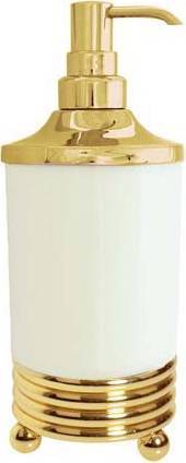 Дозатор для жидкого мыла настольный Boheme Hermitage золото 10359
