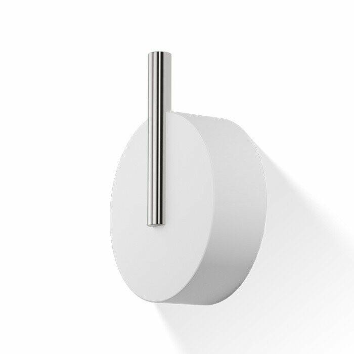 Крючок одинарный Decor Walther Stone 50х20х65 мм сталь матовая/белый 0972755