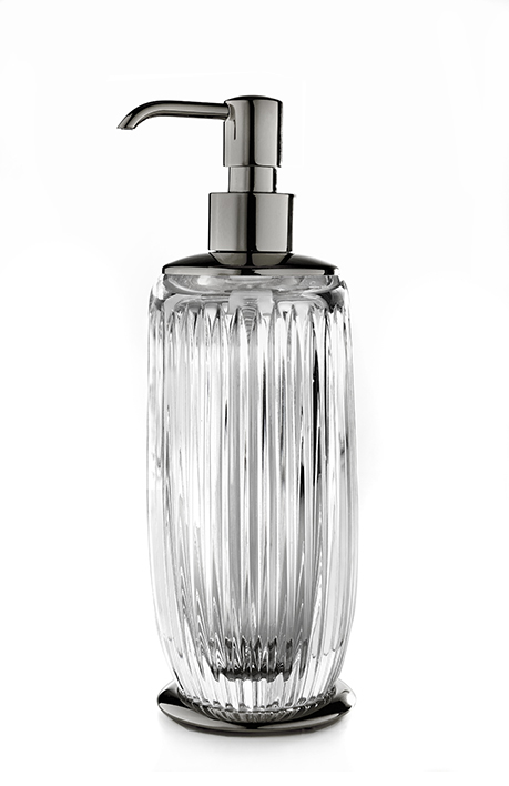 Дозатор для жидкого мыла 3SC Elegance 75х230 мм никель черный матовый EL01DACRCFM