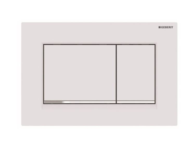 Клавиша смыва Geberit Sigma30 двойной смыв белый матовый/хром 115.883.JT.1