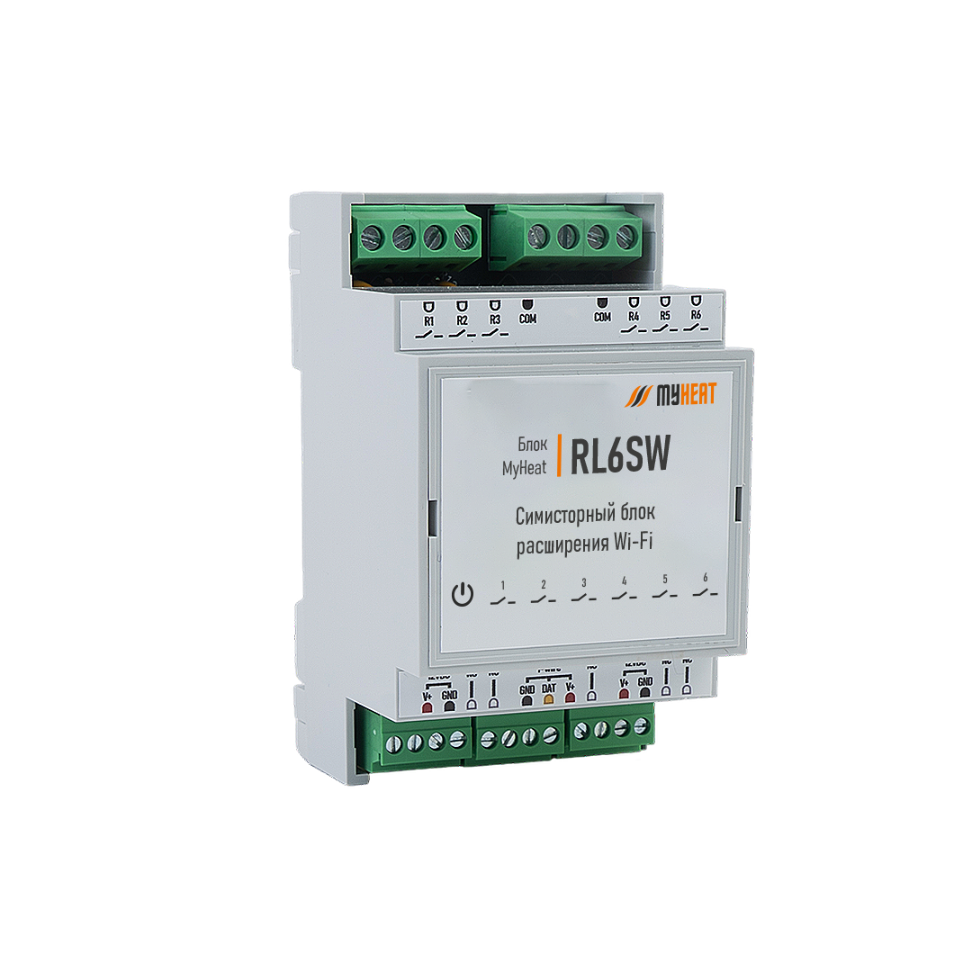 Релейный блок расширения MyHeat MH-EX-RL6SW WiFi MH-EX-RL6SW