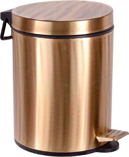 Ведро мусорное напольное Boheme Medici 25х25х28 см бронза 10630