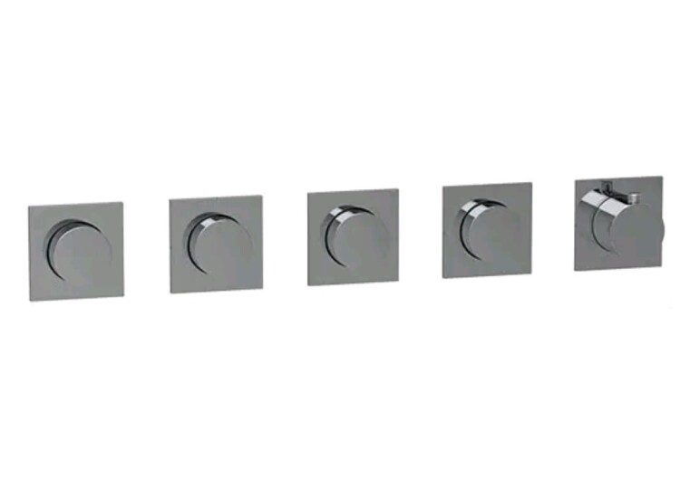 Смеситель для душа Almar Modular Push на 4 потребителя Copper Brushed PVD E180490CO