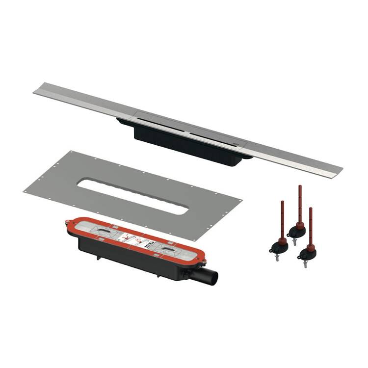 Комплект для монтажа душевого профиля TECE TECEdrainline 55x1000 мм сатин 641024