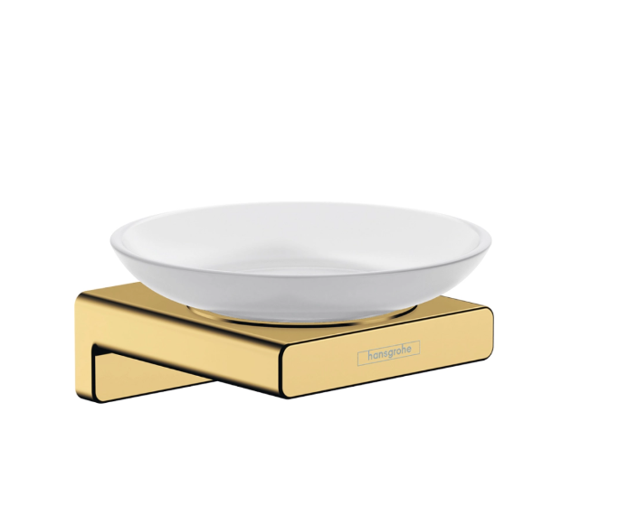 Мыльница Hansgrohe AddStoris 107x109x52 мм полированное золото 41746990