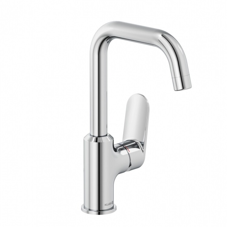 Смеситель для раковины Kludi X1 85 с донным клапаном Push-Open хром 320280575