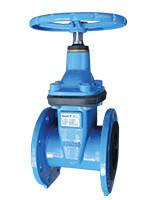 Задвижка с обрезиненным клином Tecofi F4 Ду 350 Ру 16 со штурвалом VOC4241C00EP0350