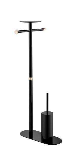 Стойка для ванной напольная Boheme Venturo золото/черный 10953-B-G