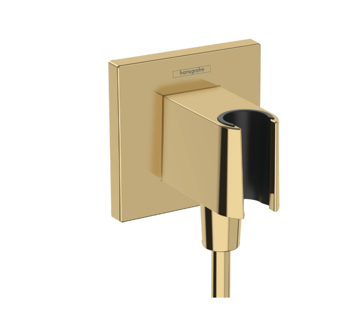 Шланговое подсоединение hansgrohe FixFit E полированное золото 26889990