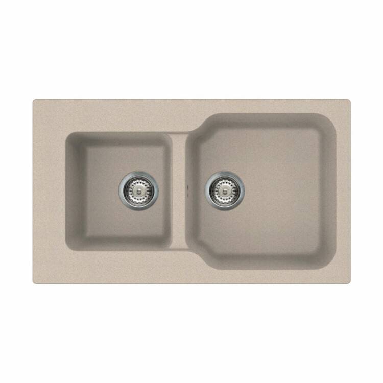 Кухонная мойка OMOIKIRI Maru 860x500 мм 2 чаши бежевый 4993286