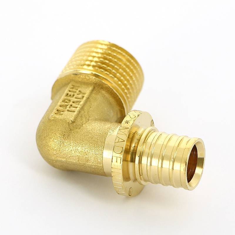 Угол аксиальный Uni-Fitt 16x1/2 НР латунь 745G6200