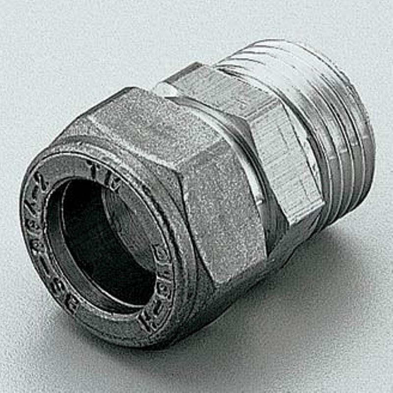 Муфта обжимная Tiemme никелированная 18х1/2 НР 1100081