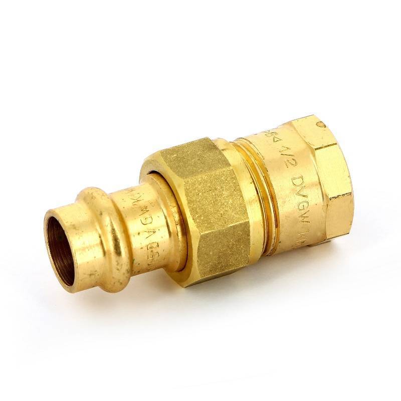 Муфта пресс-В IBP >B< Press 15 мм x 1/2 с разъемным соединением бронза P4330G01504000