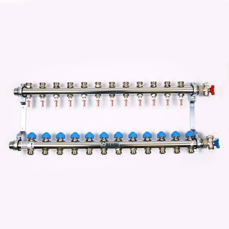 Коллекторная группа REHAU HKV-D 1 x 3/4 EK 12 выходов 208121