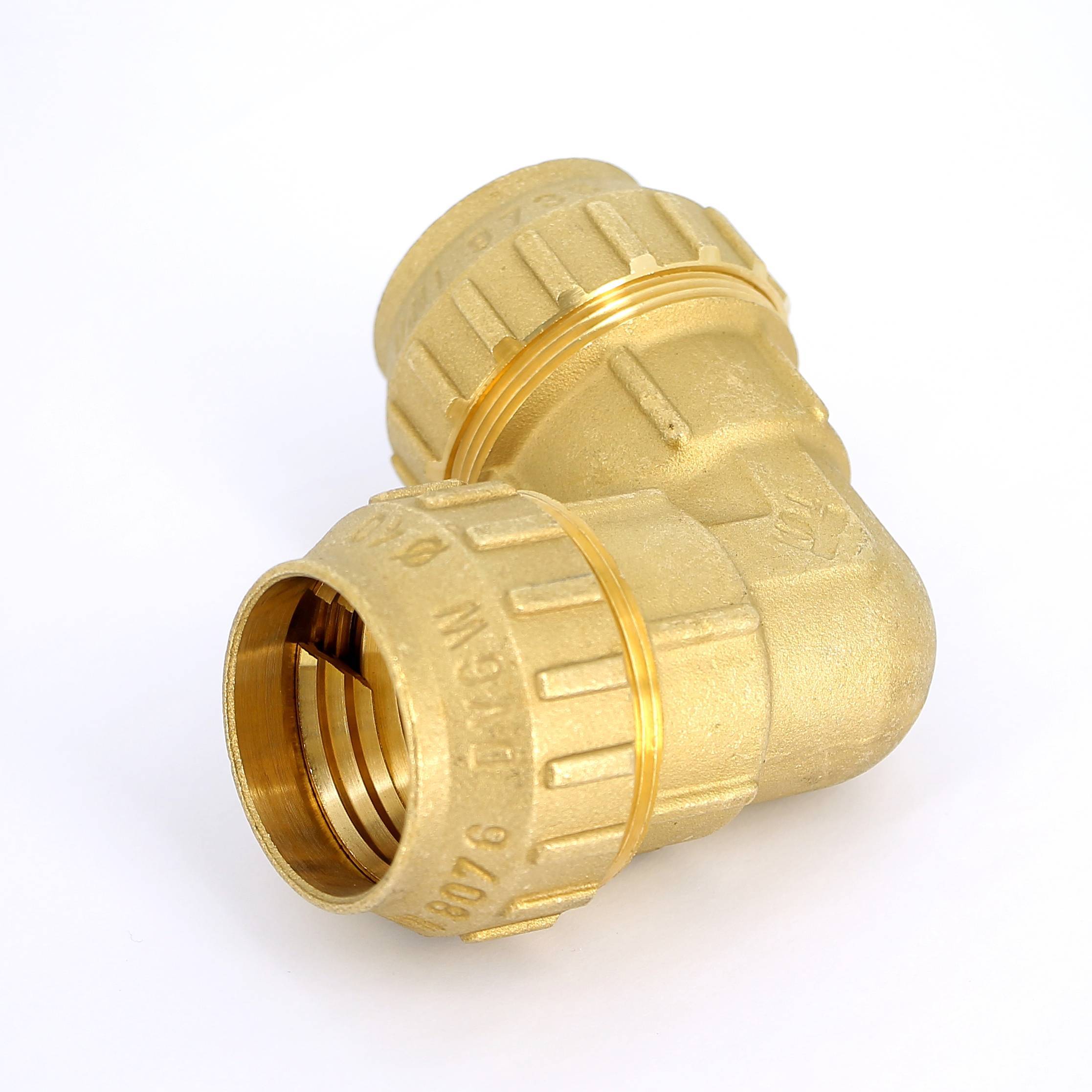 Угол обжимной Tiemme 40х40 мм для ПНД труб 3400017