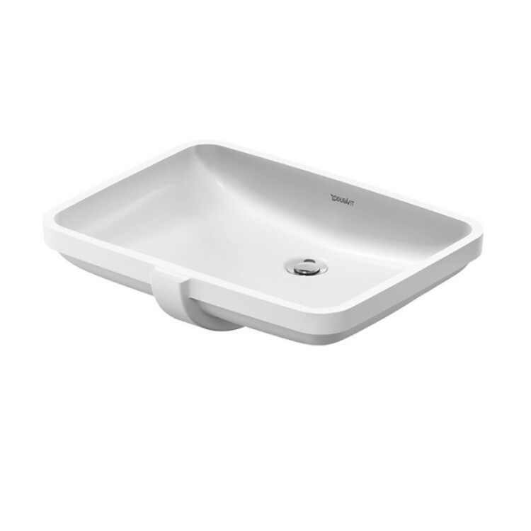 Раковина, Duravit, Duravit No.1, шгв 585-455-105, отверстия для смесителя-отсутствуют, цвет-белый