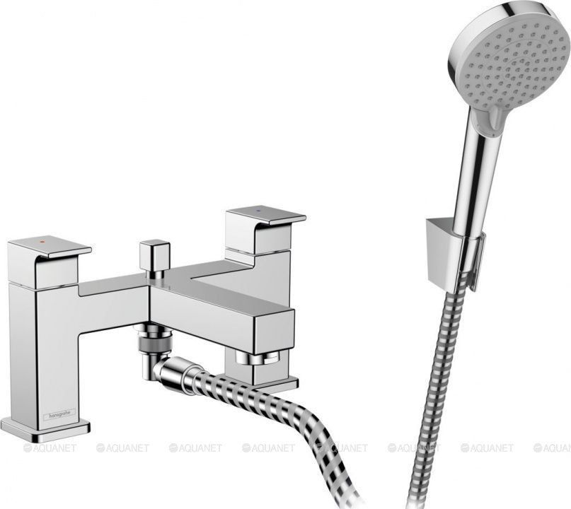 Смеситель для ванны и душа Hansgrohe Vernis Shape на борт ванны 2 отверстия хром 71462000