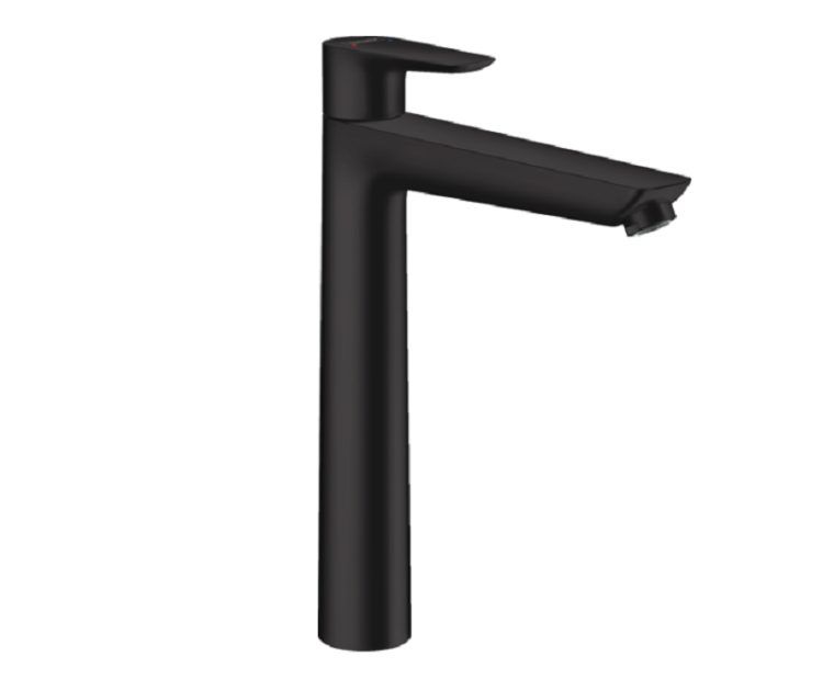 Смеситель для раковины Hansgrohe Talis E 240 без донного клапана матовый черный 71717670
