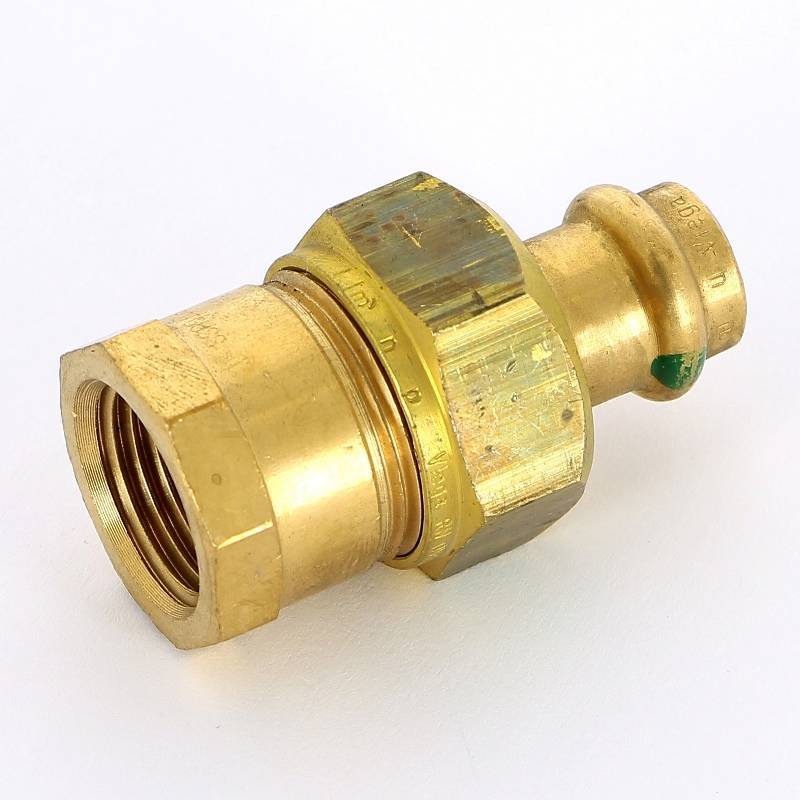 Муфта разъёмная пресс Viega Sanpress бронза 12x1/2 ВР 293024
