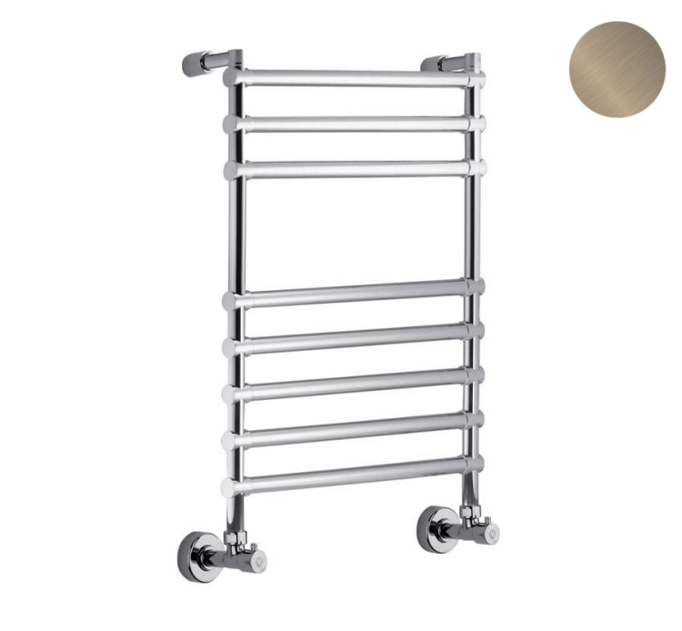 Полотенцесушитель водяной Margaroli Sole 464 500x760 мм Brushed Nickel 4644708BN