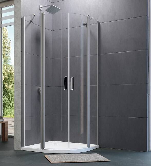 Душевое ограждение HÜPPE Design Pure 1000x2000 мм Black Edition 8P1712123321