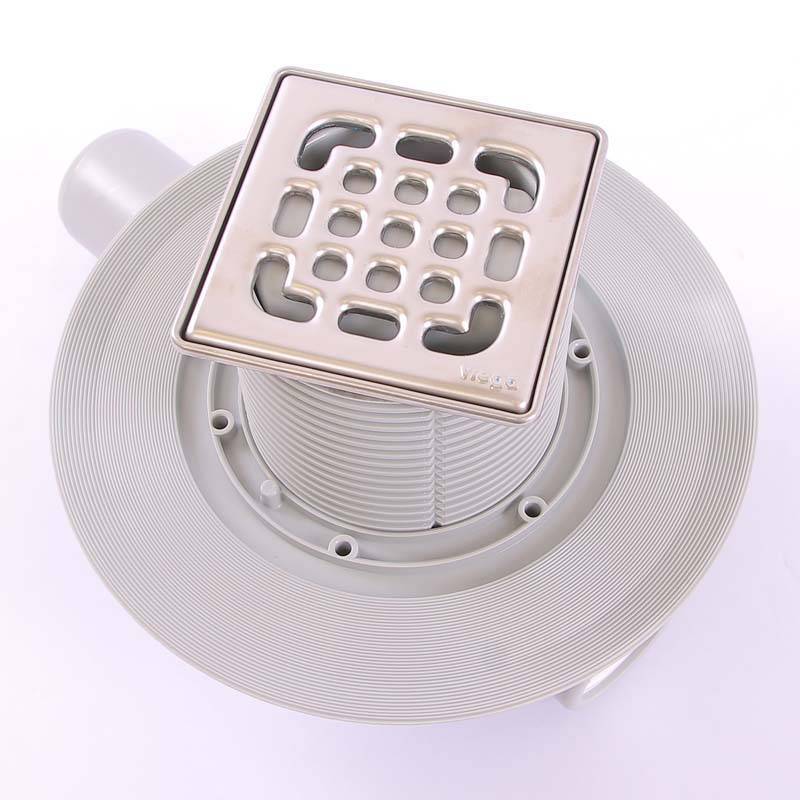 Трап для душа Viega Advantix с сухим затвором и рамкой из нержавеющей стали 50 мм 583248