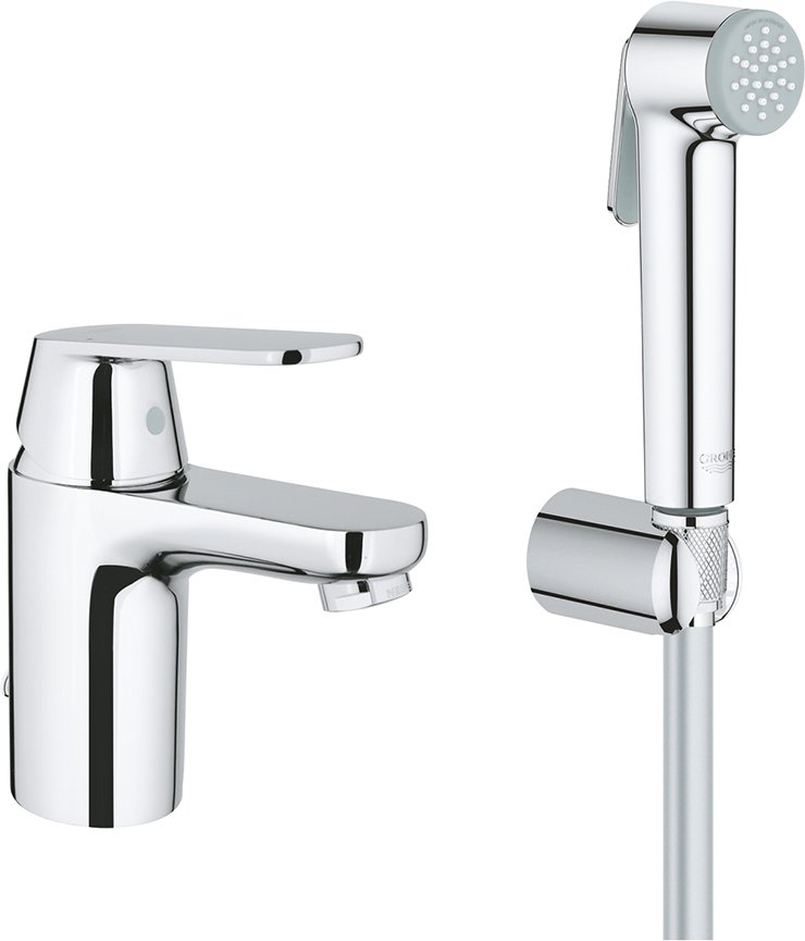 Смеситель для раковины GROHE Eurosmart Cosmopolitan с гигиеническим душем хром 23125000