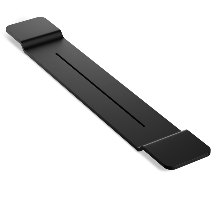 Полка для ванной Decor Walther Stone 950x150x30 мм черный матовый 0973160