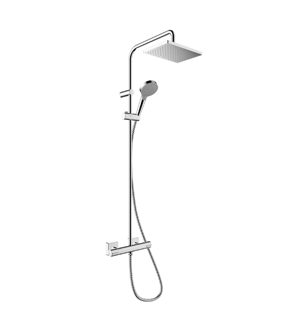 Душевая система Hansgrohe Vernis Shape Showerpipe 230 с термостатом хром 26097000