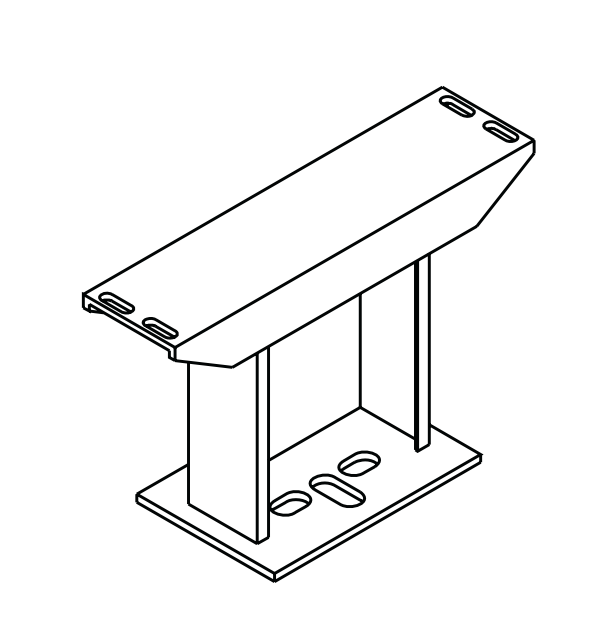 Фикс-консоль Arbonia для радиаторов KKN/KKV тип 13 h=100 мм ZB00860002