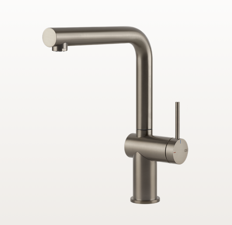 Смеситель для кухни, Gessi, Inedito, цвет-Finox Brushed Nickel