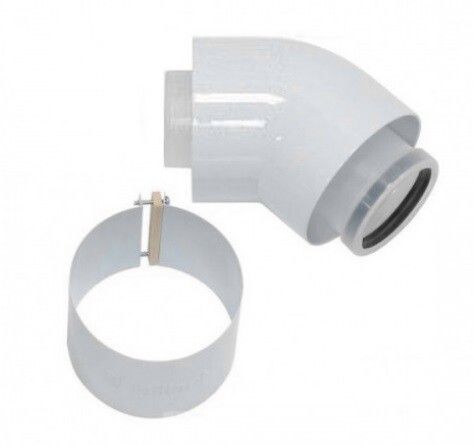 Отвод коаксиальный Protherm 45° 80/125 мм 0020199416