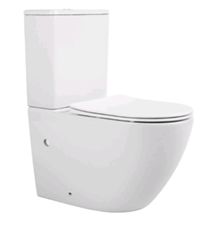 Унитаз напольный Splendy Light 365x630x430 мм с сиденьем белый матовый/глянцевый LI10163FYWMW