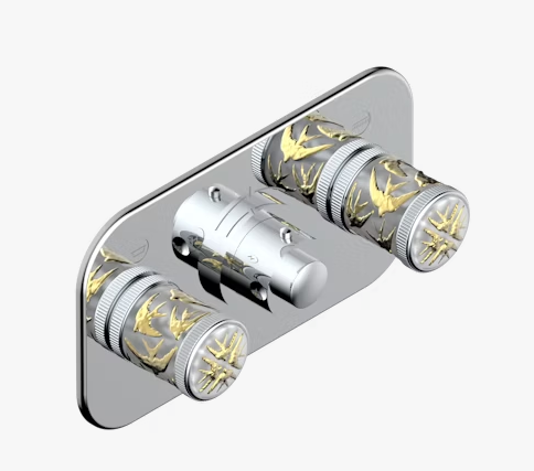 Смеситель для душа THG Hirondelles Gold stamped встраиваемый цвет хром A4LA025401BEH